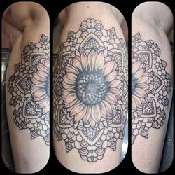 Sunflower tattoo