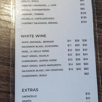Ferrovia Ristorante - Drink menu - Italian Near Me - Thornhill, Ontario
