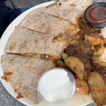 Swami's Café - Veggie quesadilla with potatos - Juice Bars & Smoothies Near Me - Encinitas, California Swami's Café - Veggie quesadilla with potatos - Juice Bars & Smoothies Near Me - Encinitas, California