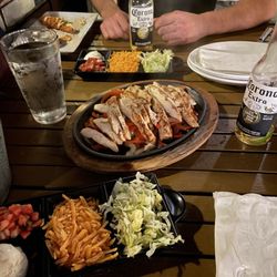 Lone Star Texas Grill - Chicken sizzling fajitas for two!