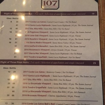 Testarossa Winery - Wine Menu Mar 1, 2019 - Wineries Near Me - Los Gatos, California Testarossa Winery - Wine Menu Mar 1, 2019 - Wineries Near Me - Los Gatos, California