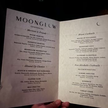 Gold Palm - moon glow menu - Cocktail Bars Near Me - Oakland, California