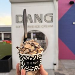 DANG Soft Serve Ice Cream - Small soft serve with toffee topping