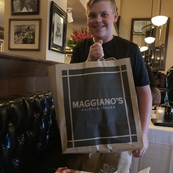 Maggiano's - The bag is full with what we didn't eat, our take home pasta and some obnoxious chocolate cake for dessert. - Italian Near Me - Cincinnati, Ohio Maggiano's - The bag is full with what we didn't eat, our take home pasta and some obnoxious chocolate cake for dessert. - Italian Near Me - Cincinnati, Ohio