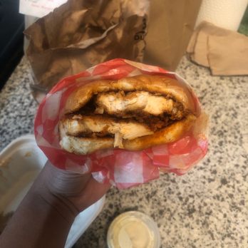 Roaming Rooster - Honey Butter Fried Chicken Sandwich minus cheese - Chicken Shop Near Me - Washington, DC, District of Columbia Roaming Rooster - Honey Butter Fried Chicken Sandwich minus cheese - Chicken Shop Near Me - Washington, DC, District of Columbia