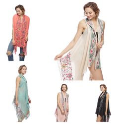 Ace International Trading Co - Embroidery Floral Vest