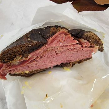Gotham Bagels - Corned beef on pumpernickel - Bagels Near Me - Madison, Wisconsin