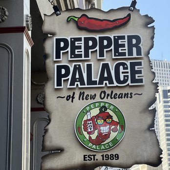 Pepper Palace - Exterior signage - Herbs & Spices Near Me - New Orleans, Louisiana Pepper Palace - Exterior signage - Herbs & Spices Near Me - New Orleans, Louisiana