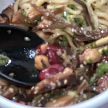 JINYA Ramen Bar - Murray - Pic a little blurry. It's the small size Pork Charsa with quinoa and beans. - Ramen Near Me - Murray, Utah