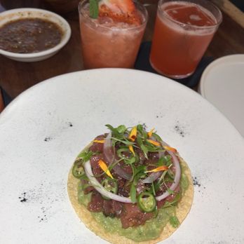 Viaje - Tostada de Atún - Mexican Near Me - Long Beach, California Viaje - Tostada de Atún - Mexican Near Me - Long Beach, California