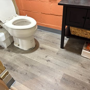 Marchand Home Services - Installed new LVP flooring and cover base in basement water closet. - Handyman Near Me Marchand Home Services - Installed new LVP flooring and cover base in basement water closet. - Handyman Near Me