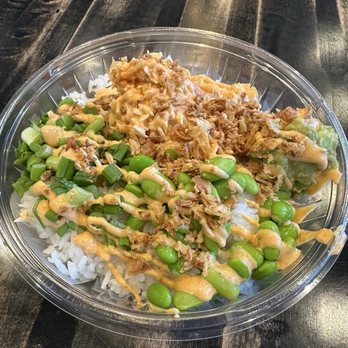 LemonShark Poke - Crab meat, edamame, onion crisps, avocado, and rice - Poke Near Me - Salt Lake City, Utah LemonShark Poke - Crab meat, edamame, onion crisps, avocado, and rice - Poke Near Me - Salt Lake City, Utah