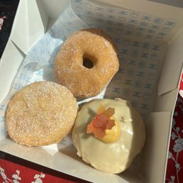 Sugar donut Coconut donut Pumpkin donut