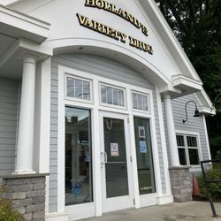 Holland's Variety Drug - Front door and signage.