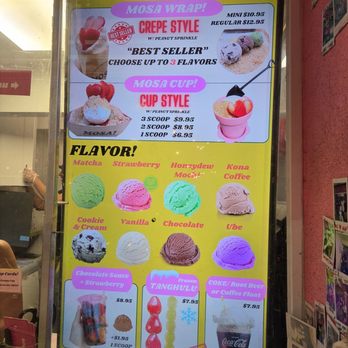 MOSA - Menu - Ice Cream & Frozen Yogurt Near Me - Honolulu, Hawaii MOSA - Menu - Ice Cream & Frozen Yogurt Near Me - Honolulu, Hawaii