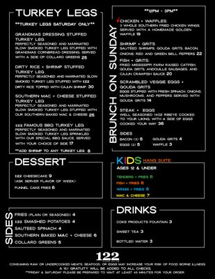 Menu photo 1 122 Hang Suite Cleveland, MS