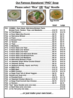 Menu photo 7 Pho Daily Gardena, CA