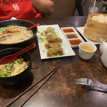 IZA Robata - Shoyu Ramen, chicken 6 Piece Garlic Wings, dumplings - Ramen Near Me - Spring, Texas IZA Robata - Shoyu Ramen, chicken 6 Piece Garlic Wings, dumplings - Ramen Near Me - Spring, Texas