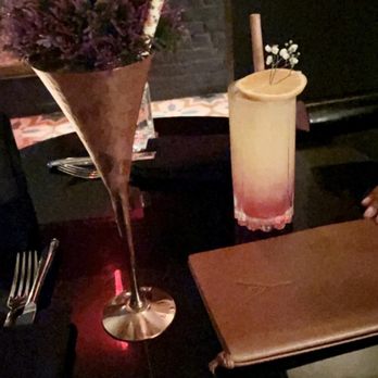 Thyme Bar - HWYL (the one with the flowers) & a tequila sunrise - Cocktail Bars Near Me - New York, New York Thyme Bar - HWYL (the one with the flowers) & a tequila sunrise - Cocktail Bars Near Me - New York, New York
