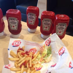 Dairy Queen Grill & Chill - Took this many empty bottles of ketchup to get that little amount on my fries, terrible maintenance here...