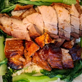 Asian Mix - Combo plate of roast duck and roast pork - Fast Food Near Me - Honolulu, Hawaii Asian Mix - Combo plate of roast duck and roast pork - Fast Food Near Me - Honolulu, Hawaii