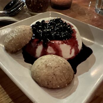 Pizzetta 211 - Daily Dessert: Panna Cotta with huckleberry compote and cookies $10.00 - Pizza Near Me - San Francisco, California