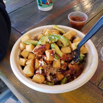 Green Tomato Grill - BBQ tofu bowl - New American Near Me - Brea, California Green Tomato Grill - BBQ tofu bowl - New American Near Me - Brea, California