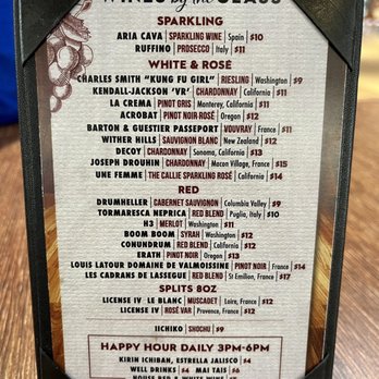 Agave & Vine - Menu 1/2 - November 2022 - VN - Cocktail Bars Near Me - Honolulu, Hawaii