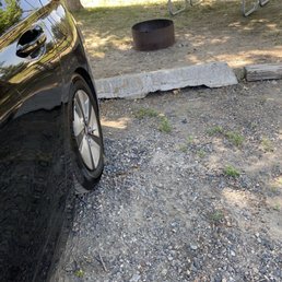 Fire pit and picnic table area