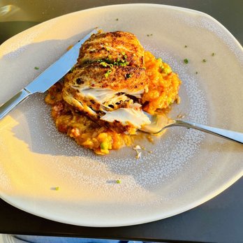 Denim & Oak Riverfront Restaurant - Redfish and risotto - Breakfast & Brunch Near Me - Columbus, Georgia