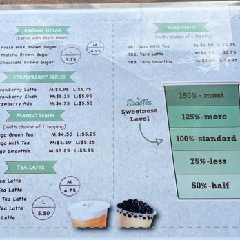 SocieTea - Menu - Bubble Tea Near Me - Springfield, Missouri