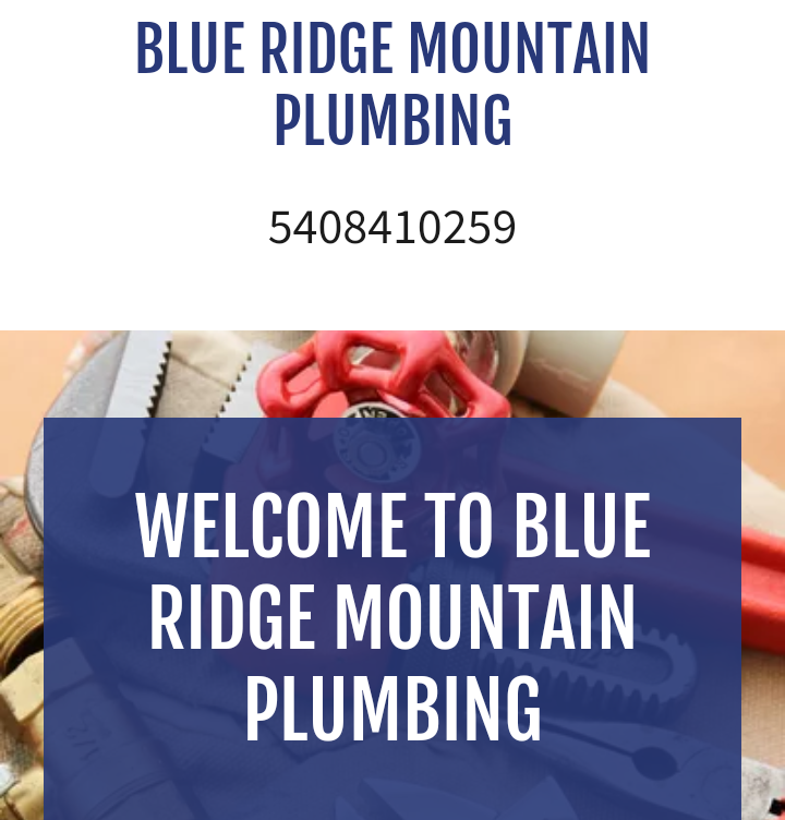 Slide of Blue Ridge Mountain Plumbing