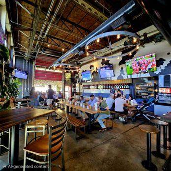 Stanley Beer Hall - Upper level seating and pour station. - Beer Gardens Near Me - Aurora, Colorado Stanley Beer Hall - Upper level seating and pour station. - Beer Gardens Near Me - Aurora, Colorado
