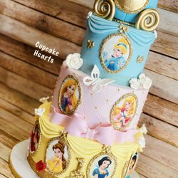 Cupcake Hearts - Princesses