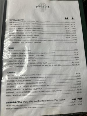 Menu photo 4 Restaurante Pinóquio Lisbon, 11