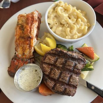 Manny's Steakhouse - Surf & Turf with Side Mac And Cheese - Steakhouses Near Me - Vallejo, California