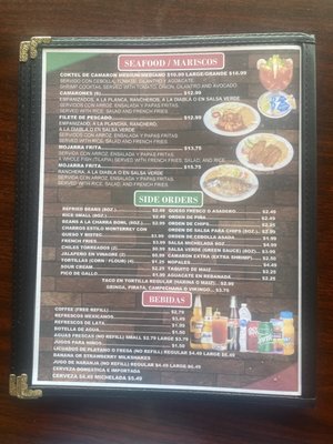 Menu photo 2 Taqueria Los Petates Spring, TX