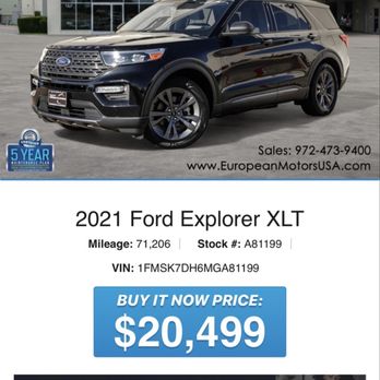 European Motors - 2nd ford explorer I test drove. - Car Dealers Near Me - Plano, Texas European Motors - 2nd ford explorer I test drove. - Car Dealers Near Me - Plano, Texas