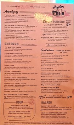 Menu photo 8 The Hayden San Antonio, TX Menu photo 8 The Hayden San Antonio, TX