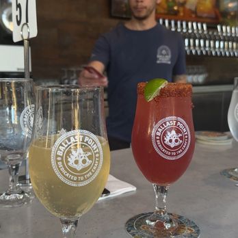 Ballast Point - This is the man who helped us out and he didn't say much, nor did he give me a reciept. - Brewpubs Near Me - Anaheim, California