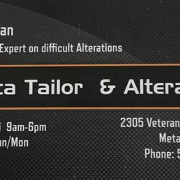 Business card; hours Business card; hours