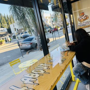 All About The Cinnamon - Cute high table - Desserts Near Me - Sherman Oaks, California