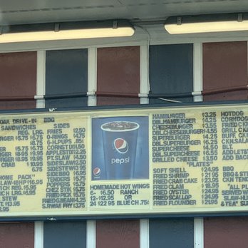 Big Oak Drive In & Bar-B-Que - Menu - Barbeque Near Me - Salter Path, North Carolina