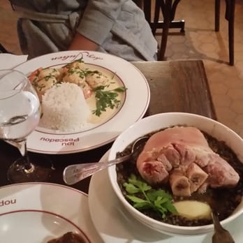 Lou Pescadou - Pork knuckle plat du jour and saint jacques scallops - French Near Me - Paris, 75