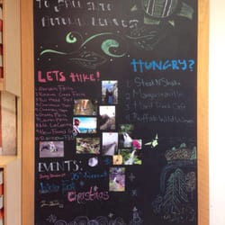Merrell - They display some helpful local destinations on a chalk board just inside the entrance.
