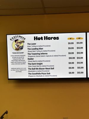 Menu photo 2 Hollywood Heroes and Subs Jacksonville, FL Menu photo 2 Hollywood Heroes and Subs Jacksonville, FL