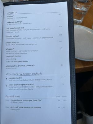 Menu photo 1 Garfish Manly, NSW Menu photo 1 Garfish Manly, NSW