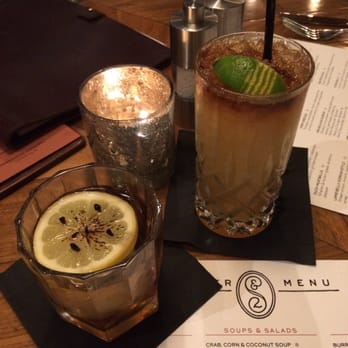 Saint & Second - Designer Smokes Whiskey Cocktail.... Best whiskey drink I've ever had! - New American Near Me - Long Beach, California