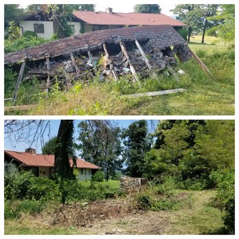 Get It Gone - Collapsed building demo before and after - Junk Removal & Hauling Near Me - Roanoke, Virginia