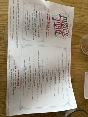 Menu photo 1 Mister Mao New Orleans, LA Menu photo 1 Mister Mao New Orleans, LA